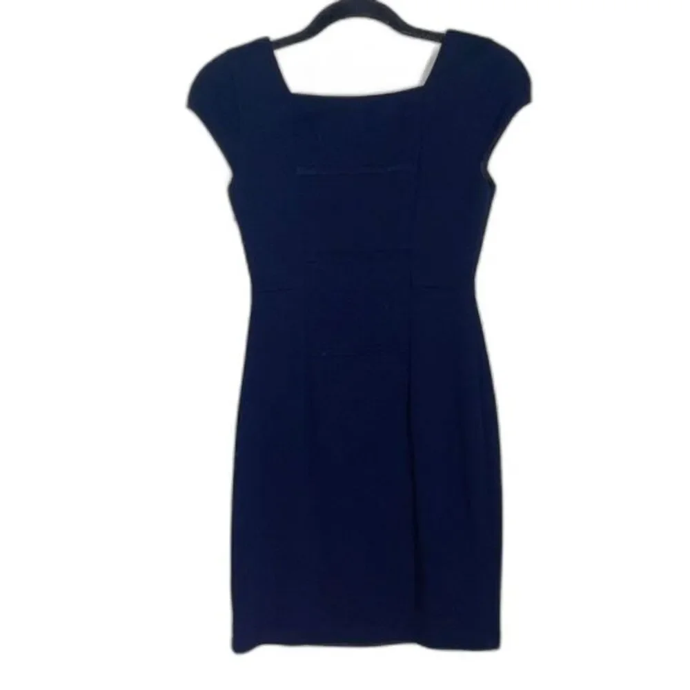 Bailey44 Sexy Navy Dress Mesh Cutouts Size Extra Small Excellent Condition